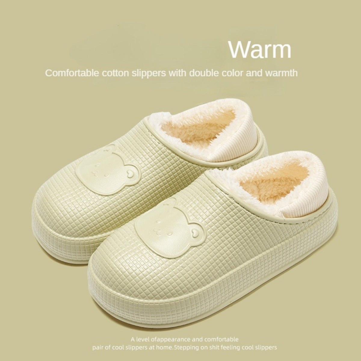 2023 New Waterproof Cotton Slippers Men's Bag Heel Autumn and Winter Indoor Home Non-Slip Couples Cotton Shoes Female Confinement Shoes