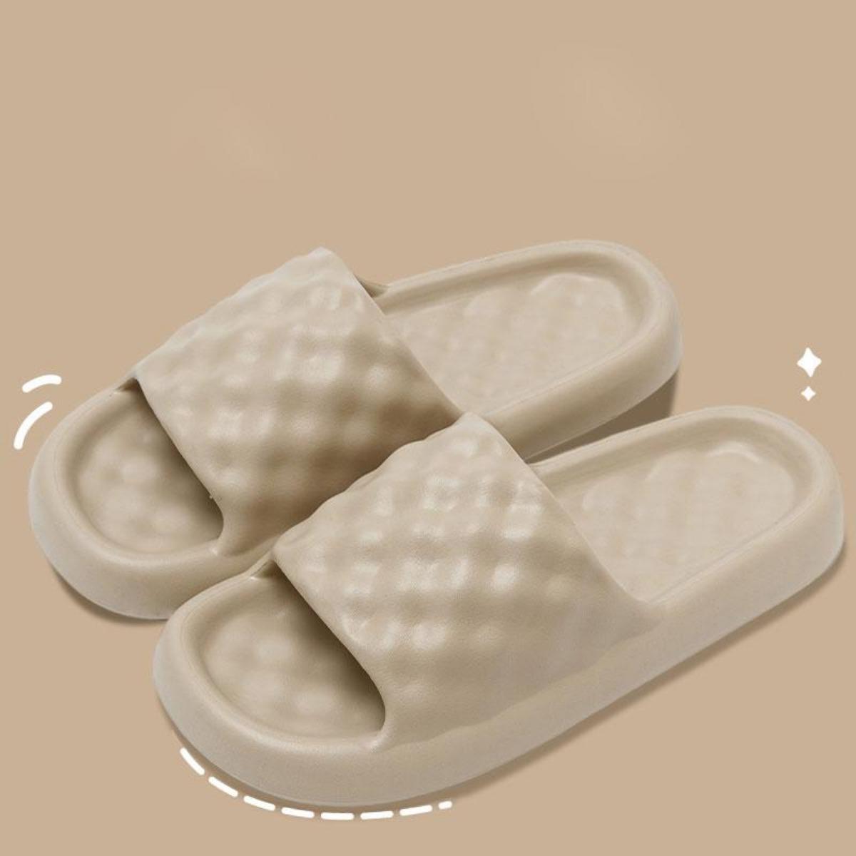 2023 New Slippers Men's Summer Wear Anti-odor Slippers Home Bathroom Soft Bottom Non-slip Couple Slippers