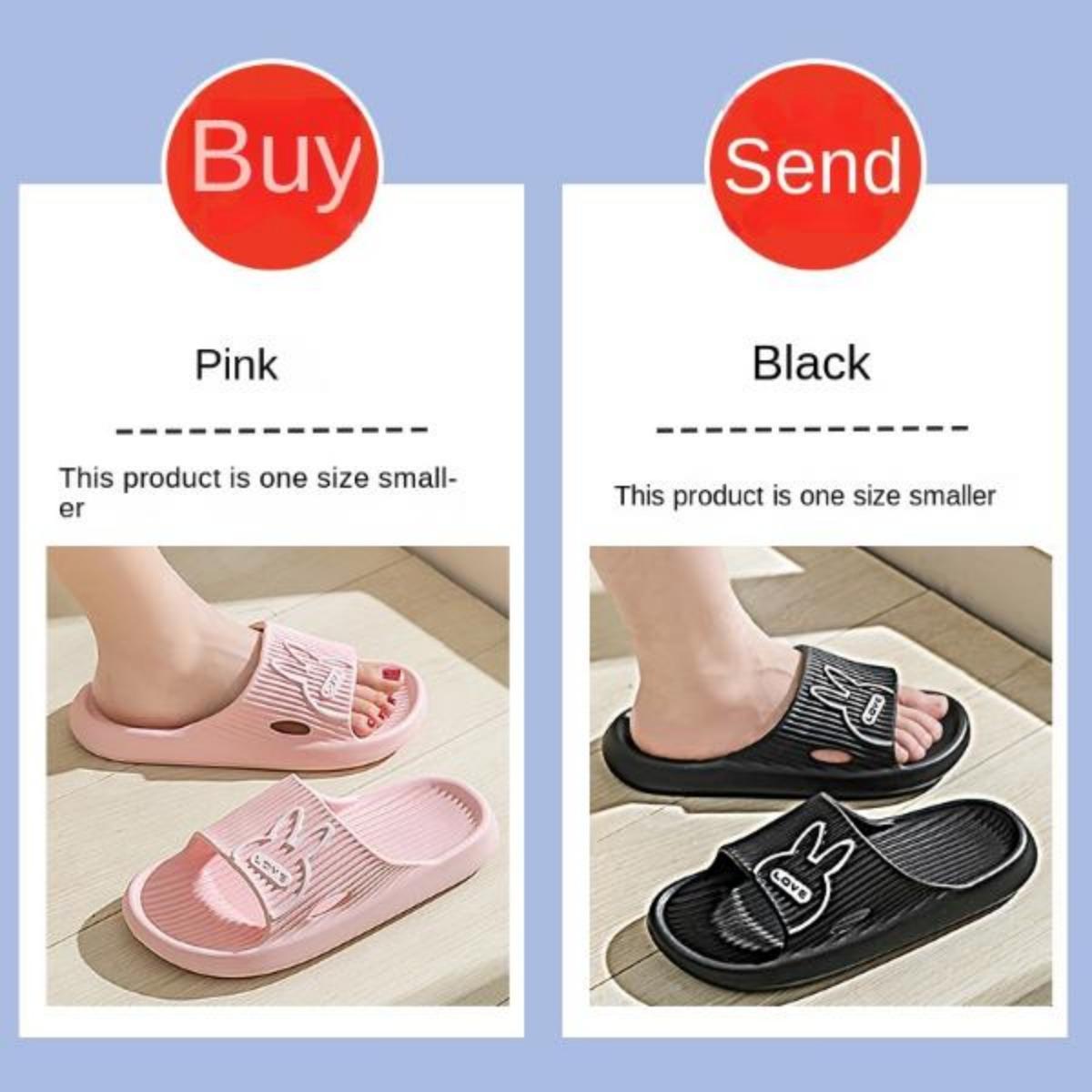 Buy One Get One Free Outdoor Slippers for Women Summer Indoor Household Bathroom Non-Slip Platform Eva Couple Slippers for Men