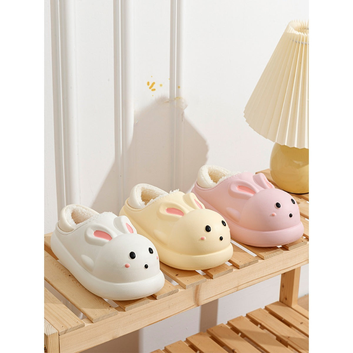 Waterproof Cotton Slippers Female Winter 2023 New Cute Indoor Home Couple Children Cotton-Padded Shoes