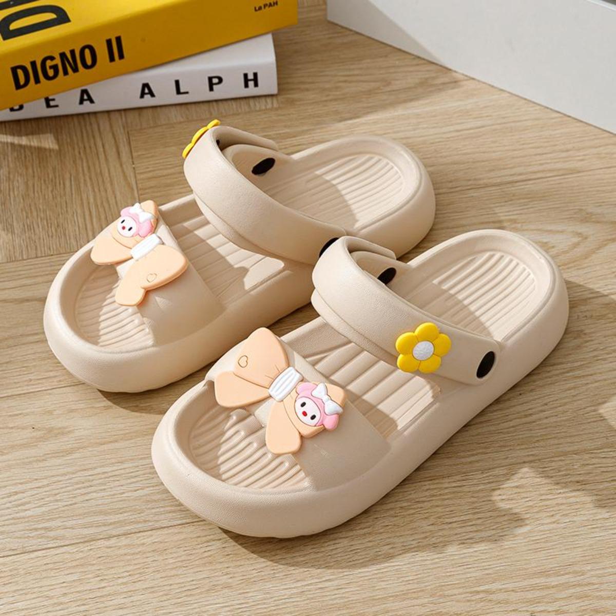 Slip-on Sandals Women's Summer Outdoor Cute Fairy Style Stylish Beach Sandals Dual-Purpose Slippers Women's Summer