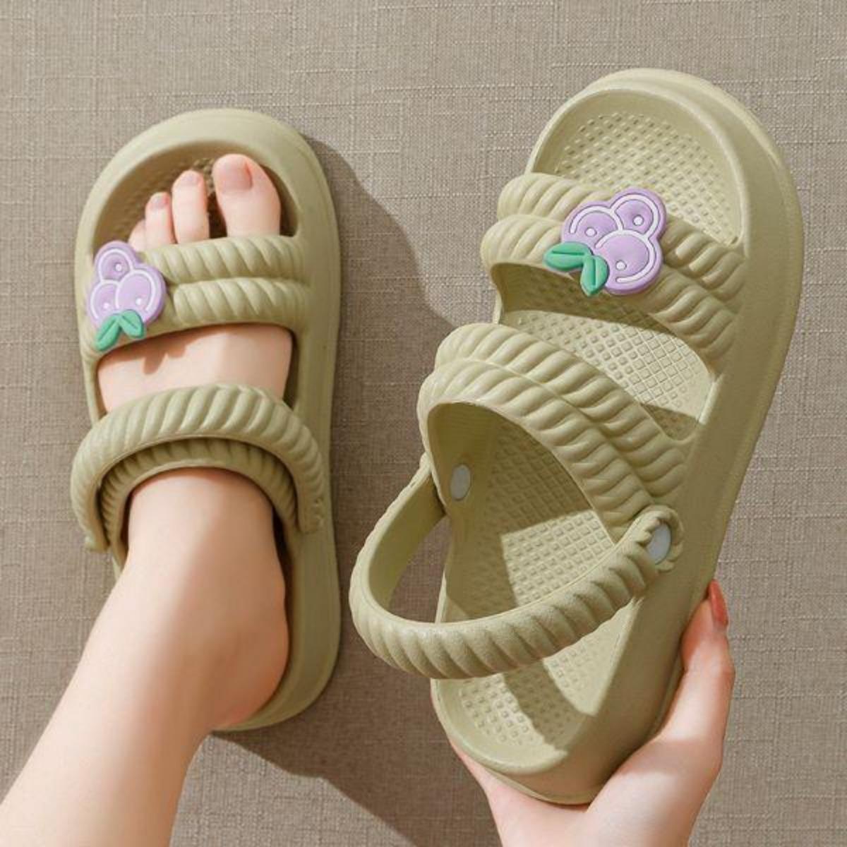 Women's Thick-Soled Two-Way Sandals for Summer Shoes for Outdoor Beach Sandals for Summer