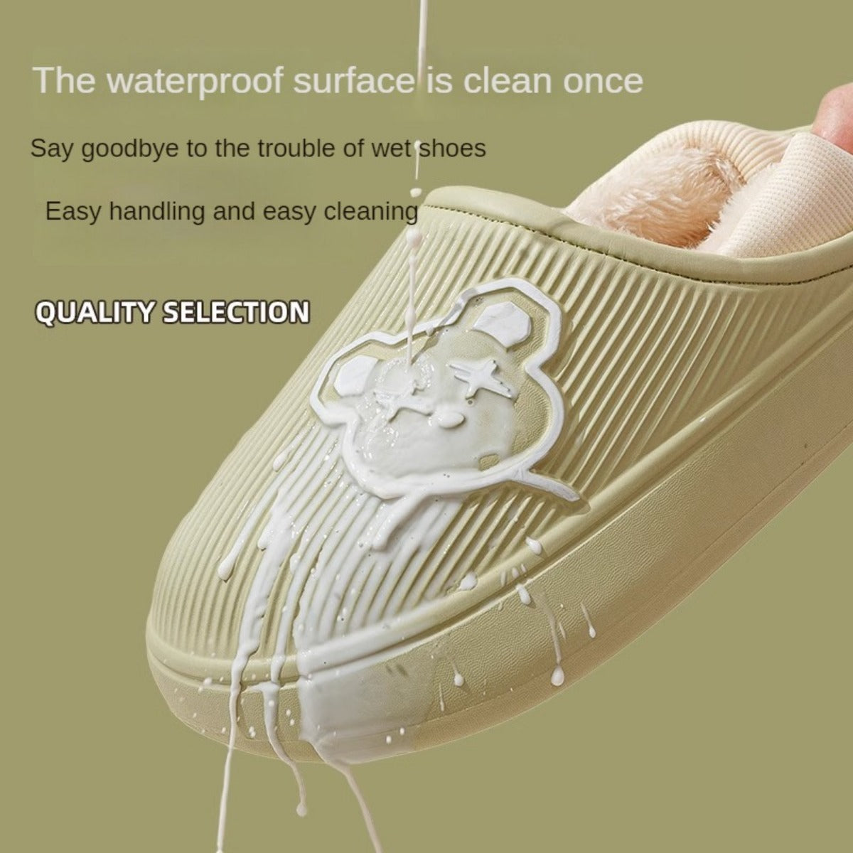 2023 New Waterproof Cotton Slippers Men's Bag Heel Autumn and Winter Indoor Home Non-Slip Couples Cotton Shoes Female Confinement Shoes