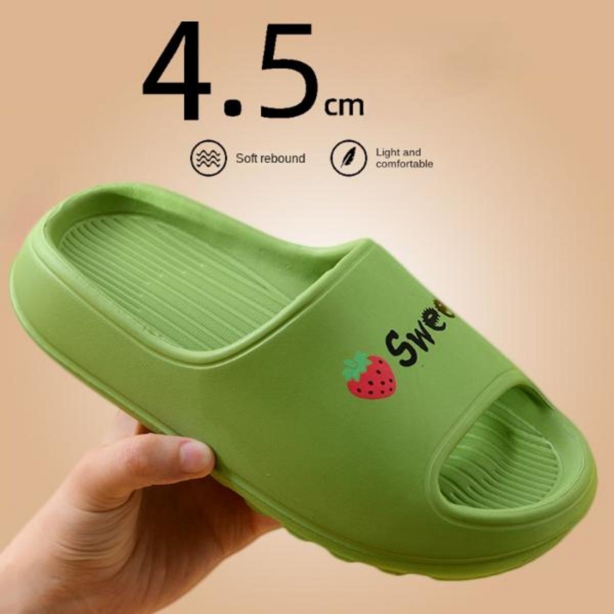 Super Thick Bottom Slippers for Women Summer Outdoor Wear Home Non-Slip Bathroom Mute Indoor Home Soft Bottom Couple Men's Slippers