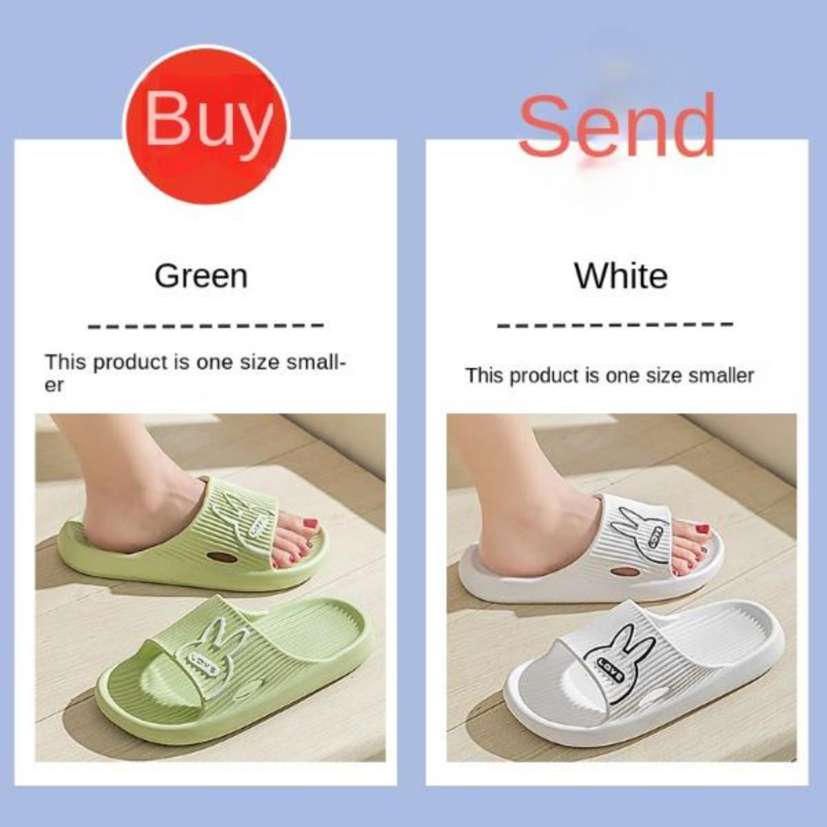 Buy One Get One Free Outdoor Slippers for Women Summer Indoor Household Bathroom Non-Slip Platform Eva Couple Slippers for Men