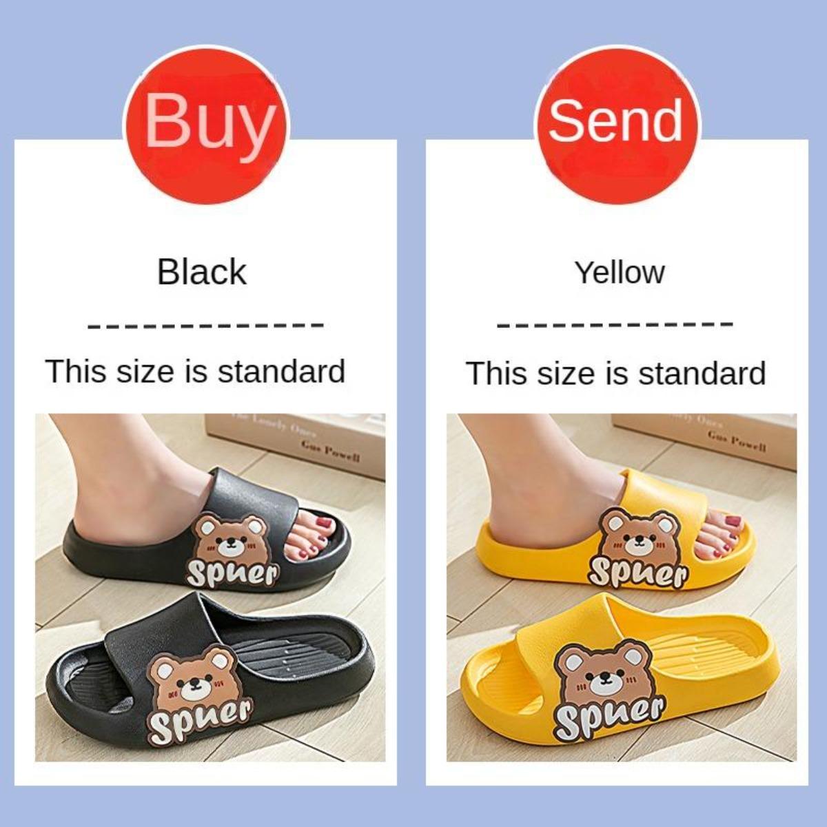 Buy 1 Get 1 Free Slippers Women's Summer Indoor Household Bath Couple's Anti-Slip Slippers Men's Outerwear