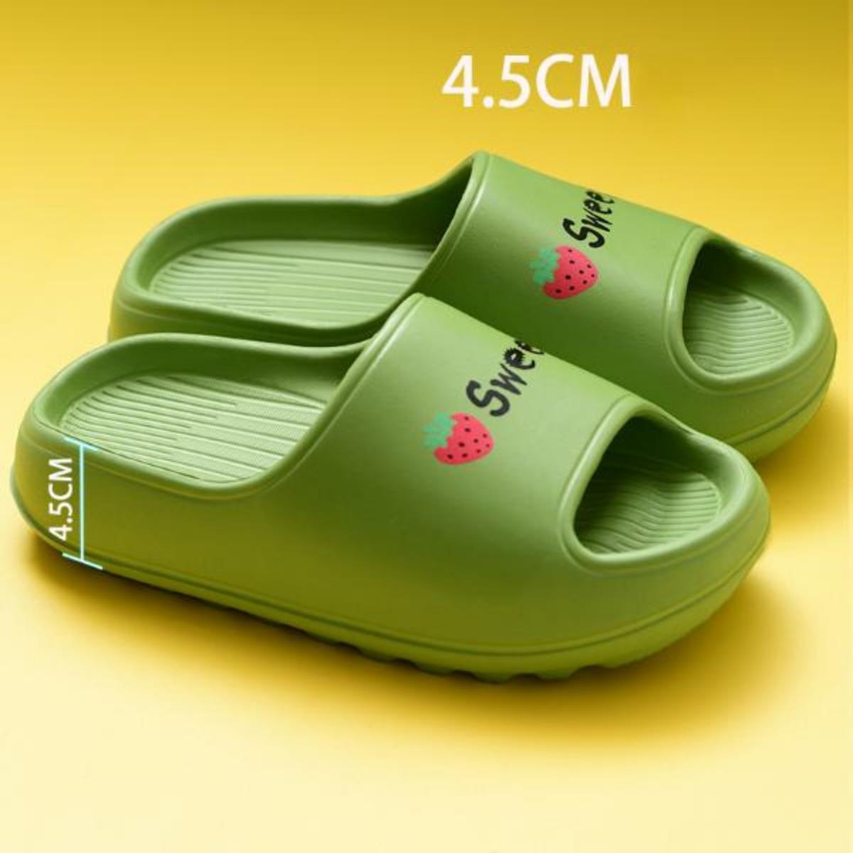 Super Thick Bottom Slippers for Women Summer Outdoor Wear Home Non-Slip Bathroom Mute Indoor Home Soft Bottom Couple Men's Slippers