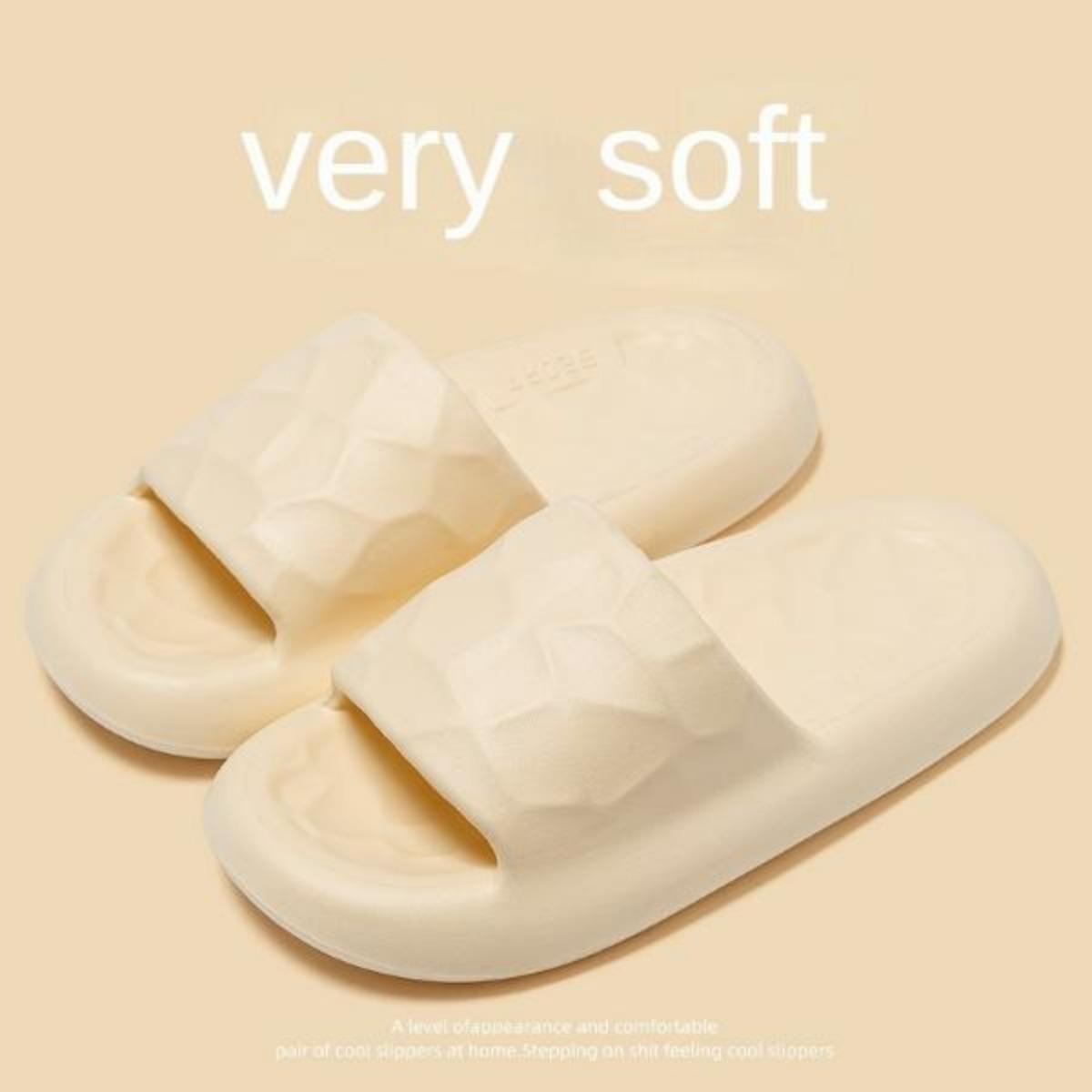 2023 New Summer Outerwear Slippers Women's Slippers Summer Indoor Home Non-Slip Thick Bottom Men's Bathroom Slippers