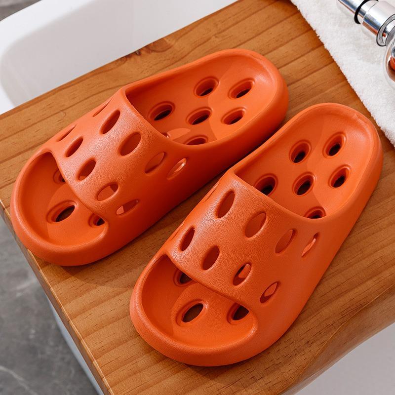 Bathroom Slippers Non-Slip Men's Summer Home Indoor Mute Hollow Shower Leaking Toilet Bathroom Slippers Ladies