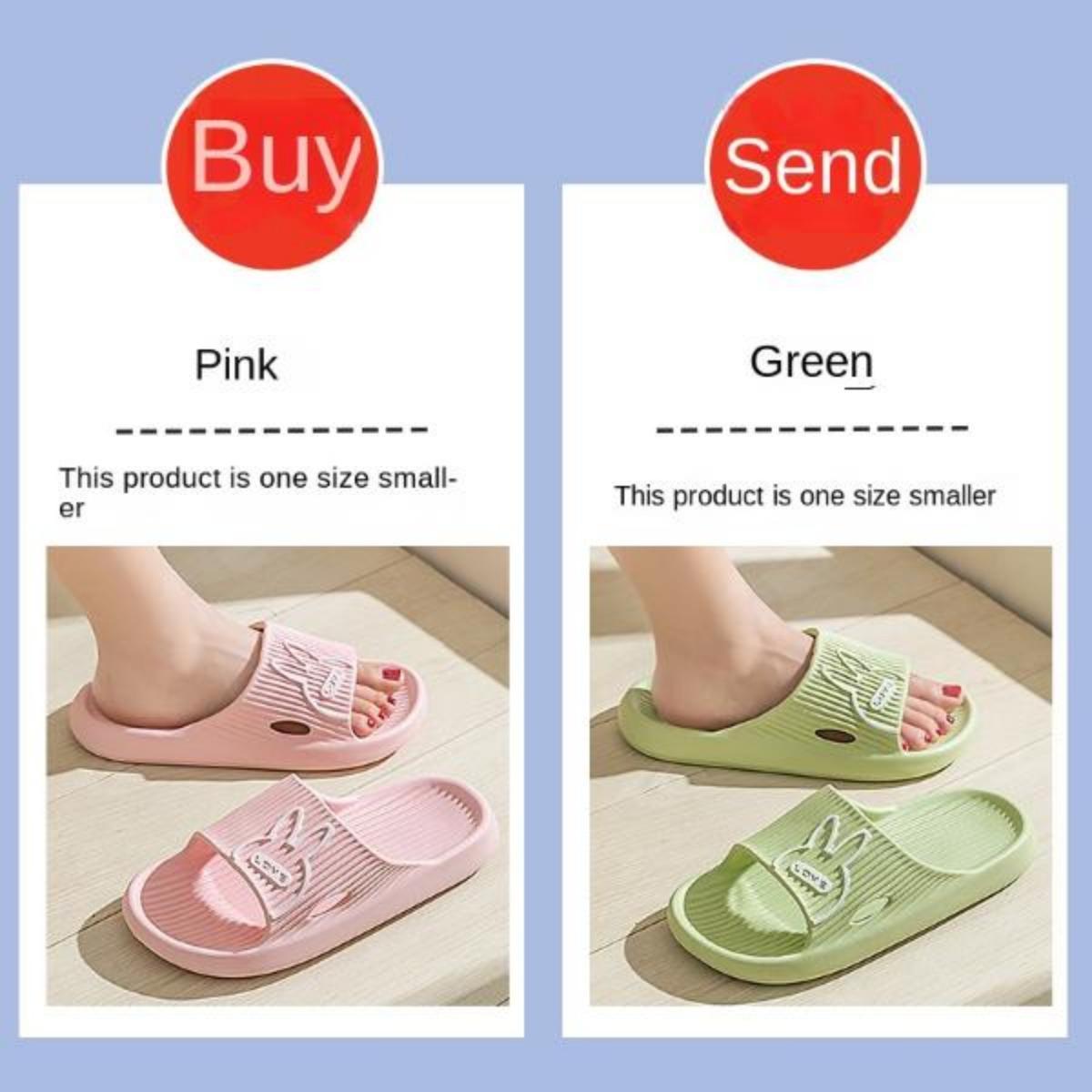 Buy One Get One Free Outdoor Slippers for Women Summer Indoor Household Bathroom Non-Slip Platform Eva Couple Slippers for Men