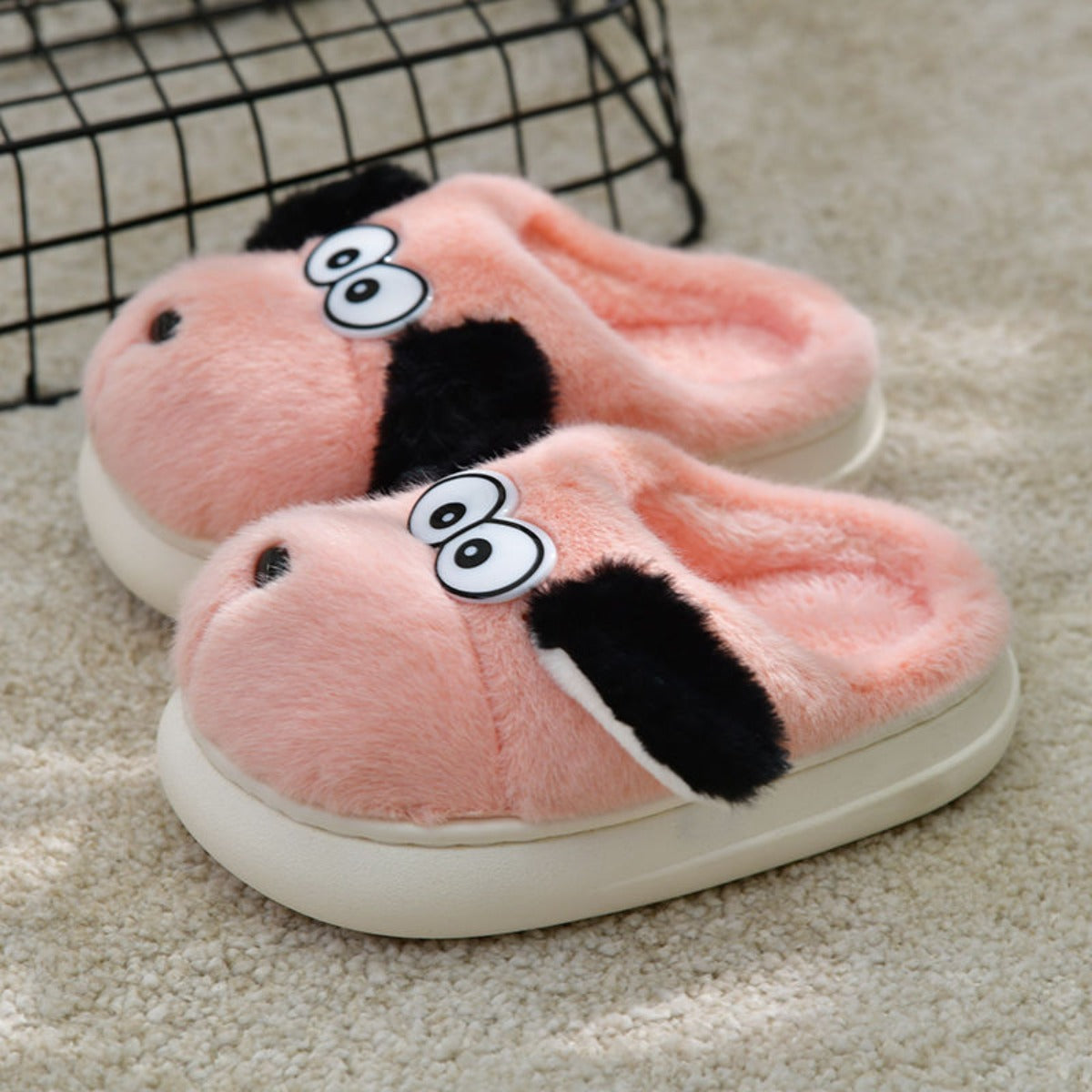 Children's Cotton Slippers Boys and Girls Autumn and Winter Cartoon Indoor Home Plush Cotton Slippers Cotton Slippers