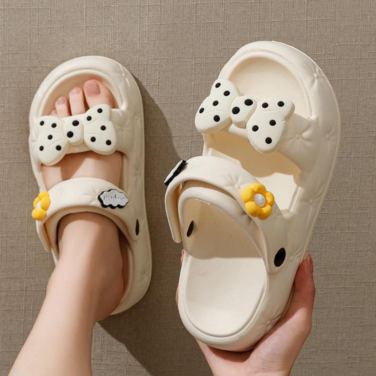 Thick sole stepping on sense sandals women's summer wear fairy style fashion beach sandals two wear slippers women's summer