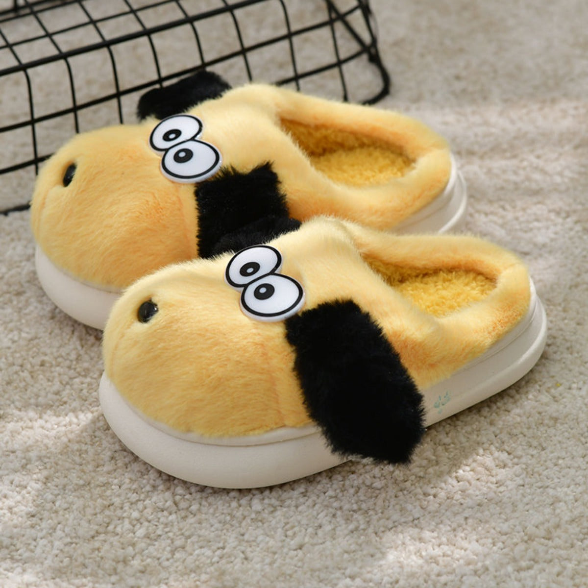 Children's Cotton Slippers Boys and Girls Autumn and Winter Cartoon Indoor Home Plush Cotton Slippers Cotton Slippers