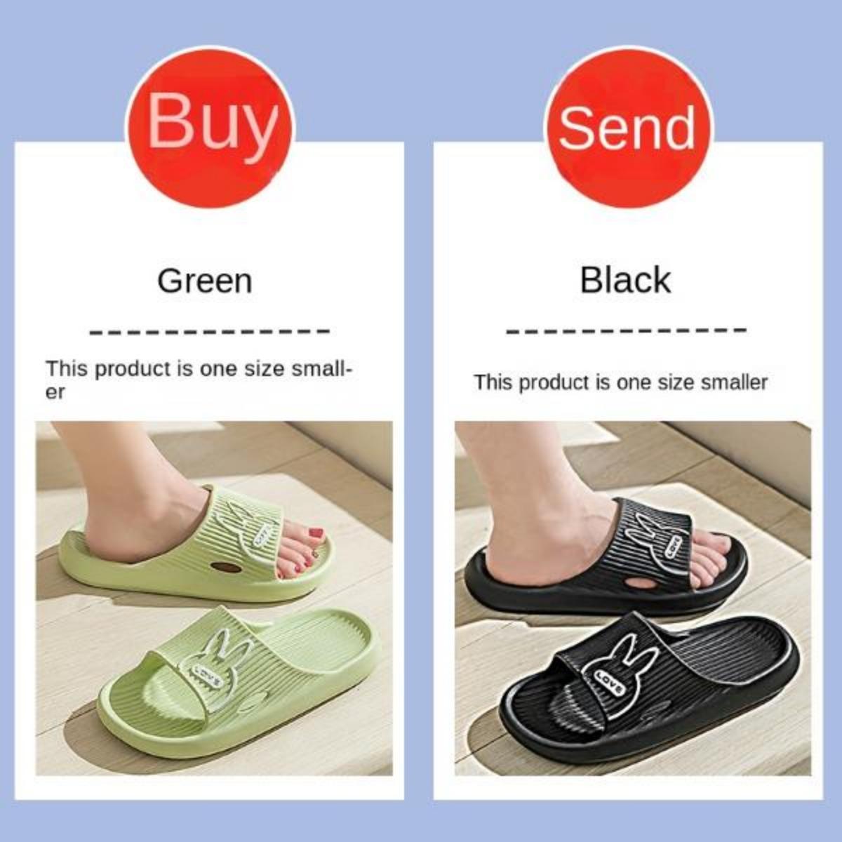 Buy One Get One Free Outdoor Slippers for Women Summer Indoor Household Bathroom Non-Slip Platform Eva Couple Slippers for Men