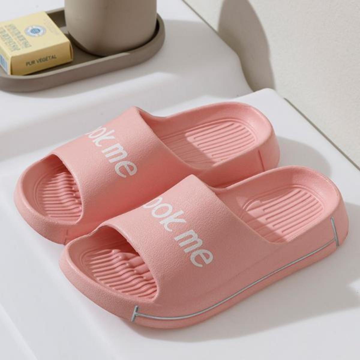 Slip-on Slippers for Women Summer Outdoor Non-Slip Bathroom Bath Eva Platform plus Interior Home Slippers for Men