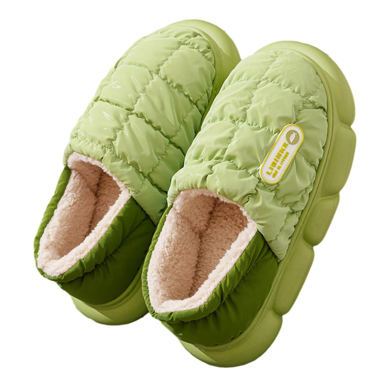 Cotton Slippers Women Autumn Winter Warmth Indoor Home Outdoor Non-slip Cotton Slippers