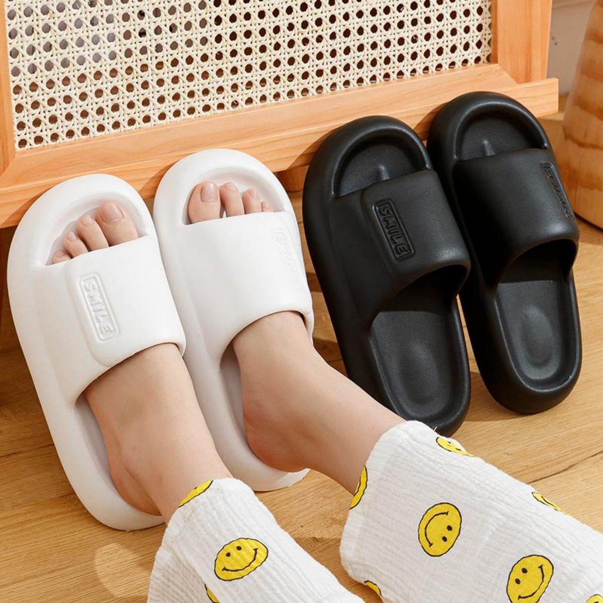 Soft and Comfortable Women's Slippers Summer Home Indoor Non-Slip Soft Bottom Eva Mute High-Grade Sense Couples Sandals Women