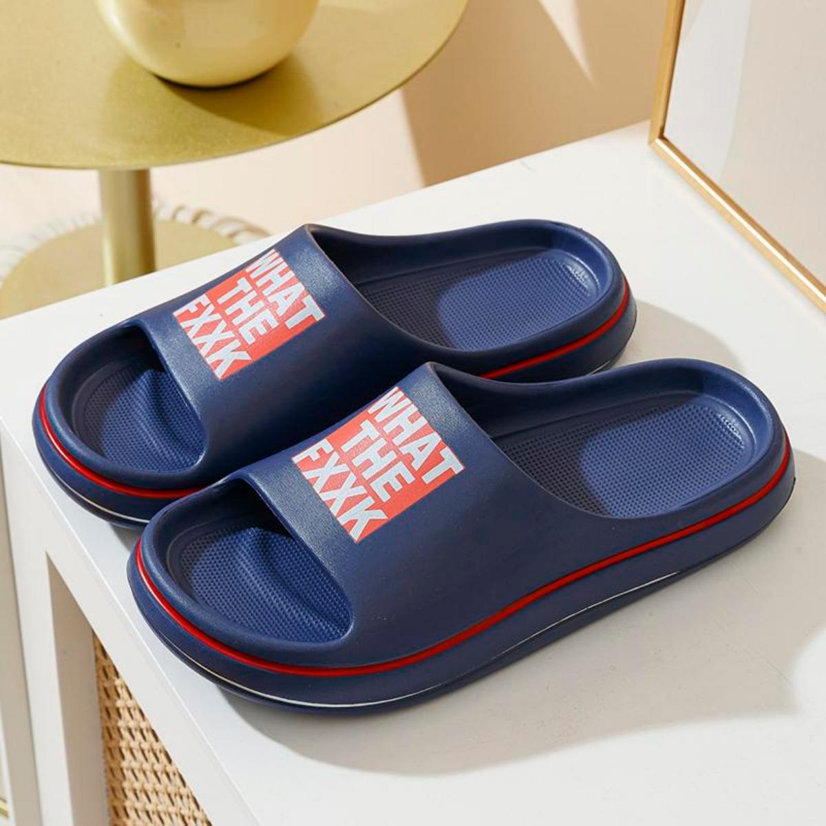 Men's Slippers Men's Drooping Feeling Home Ins Trendy Indoor Bathroom Bath Non-Slip Summer Outdoor Sports Sandals