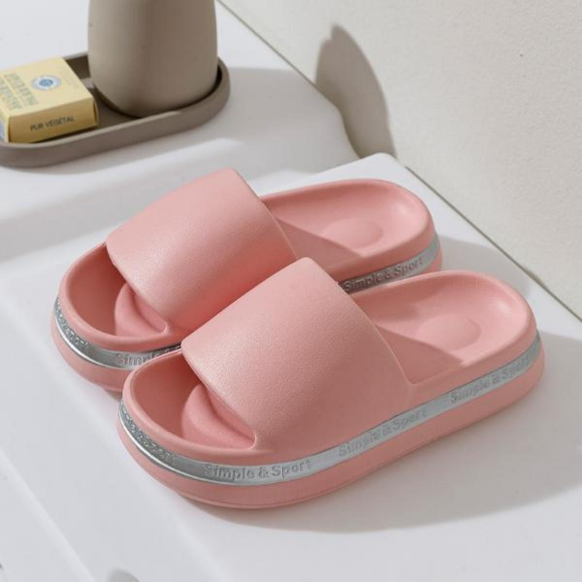 Women's Slip-on Slippers Summer Outdoor Non-Slip Bathroom Bath Eva Thick Bottom Indoor Home Women's Sandals Home