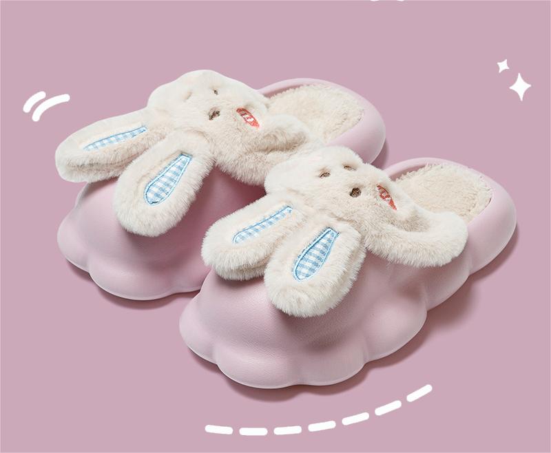 Removable Cotton Slippers For Women In Autumn and Winter Indoor And Outdoor Home Thick-soled Waterproof Warm Furry Slippers