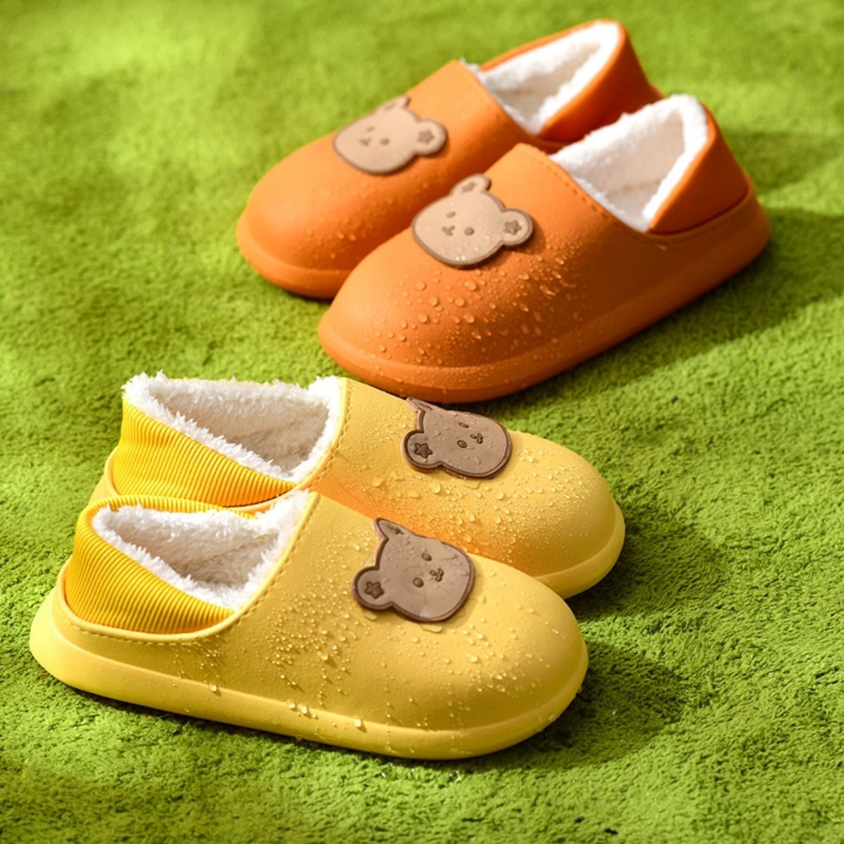 Cotton Slippers Women Autumn Winter Cute Waterproof Home Indoor Outdoor Warm Cotton Slippers Winter