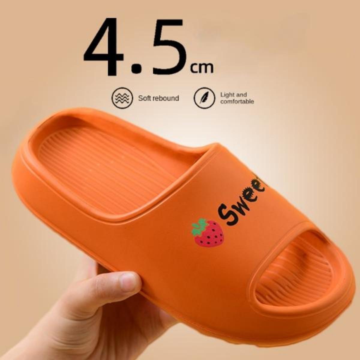 Super Thick Bottom Slippers for Women Summer Outdoor Wear Home Non-Slip Bathroom Mute Indoor Home Soft Bottom Couple Men's Slippers