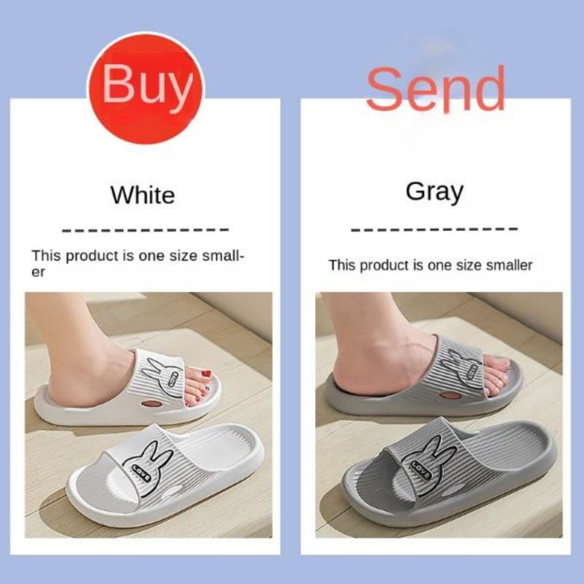 Buy One Get One Free Outdoor Slippers for Women Summer Indoor Household Bathroom Non-Slip Platform Eva Couple Slippers for Men