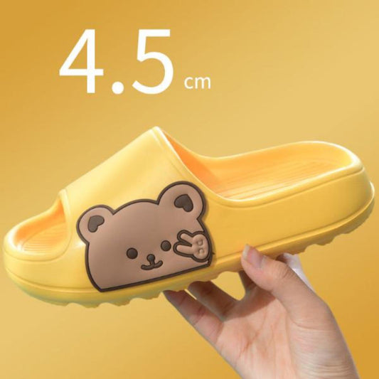 Women's Summer Bath Cute Thick-Soled Home Couple Home Indoor Non-Slip Slip Slip-on Slippers Men's Outdoor Wear Slippers