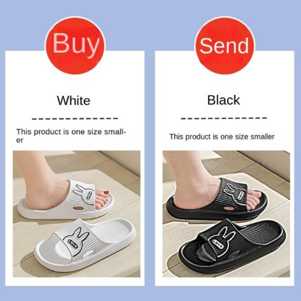 Buy One Get One Free Outdoor Slippers for Women Summer Indoor Household Bathroom Non-Slip Platform Eva Couple Slippers for Men