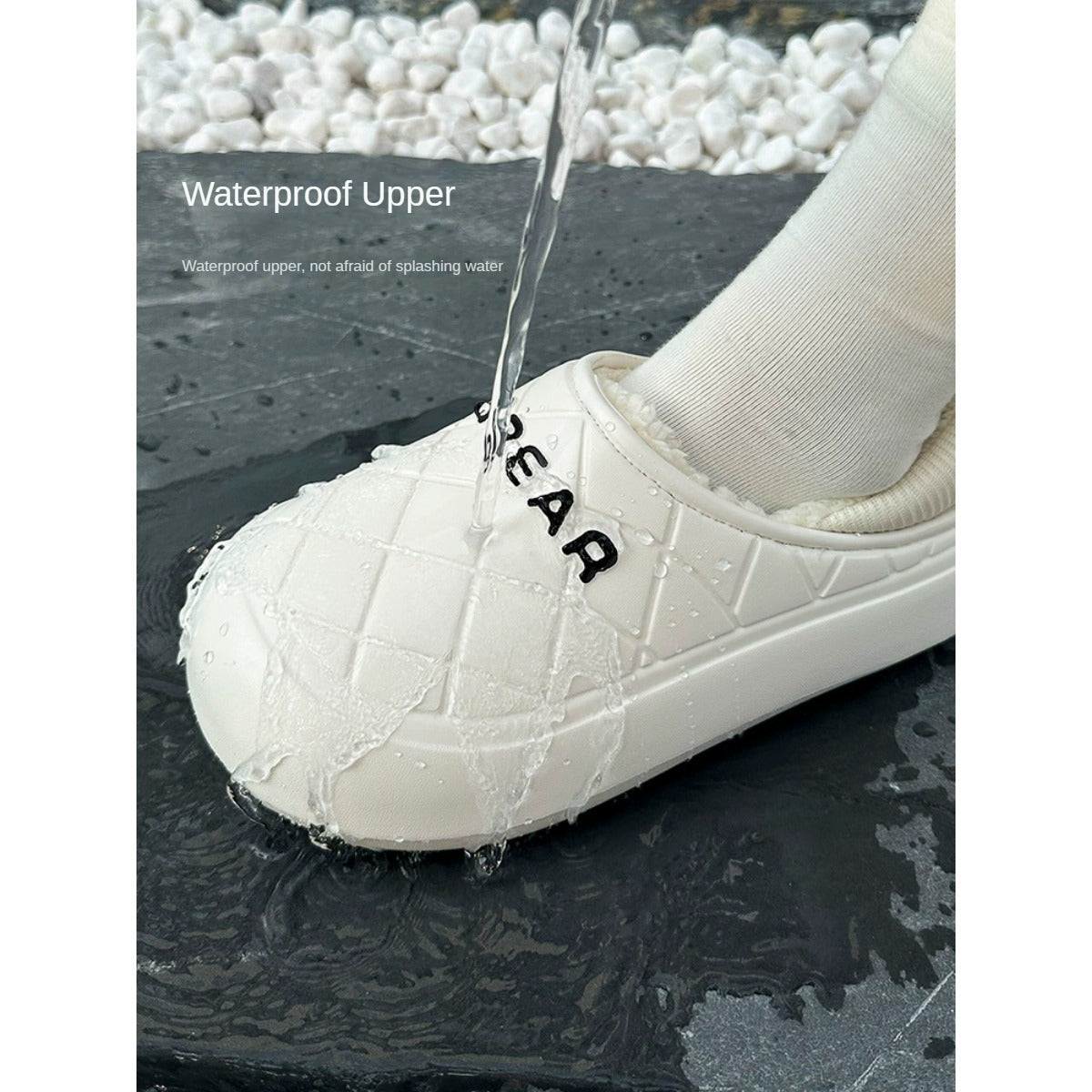 Waterproof Cotton Slippers Women's Winter Home Warm Non-slip Cotton Mop Outdoor Can Wear Cotton Shoes