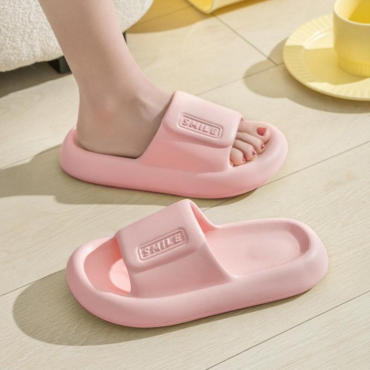 Soft and Comfortable Women's Slippers Summer Home Indoor Non-Slip Soft Bottom Eva Mute High-Grade Sense Couples Sandals Women