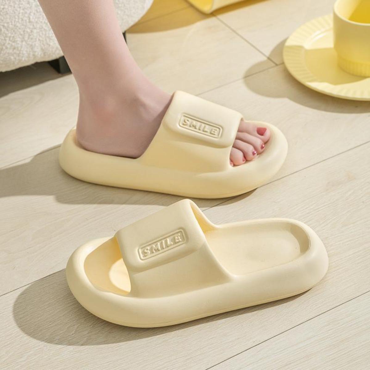 Soft and Comfortable Women's Slippers Summer Home Indoor Non-Slip Soft Bottom Eva Mute High-Grade Sense Couples Sandals Women