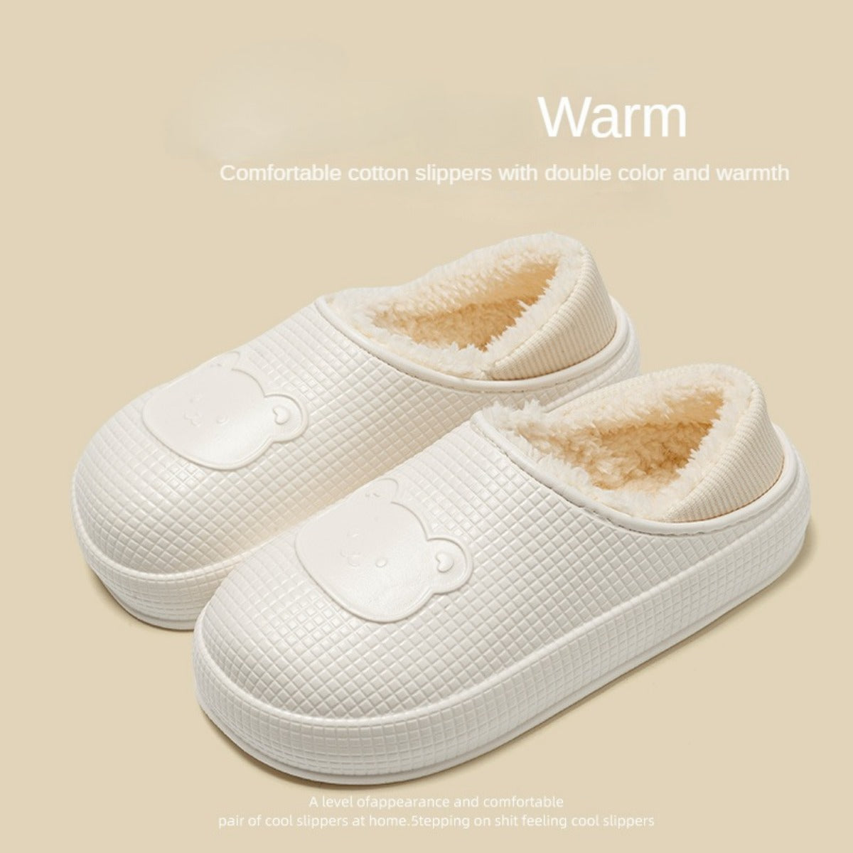 2023 New Waterproof Cotton Slippers Men's Bag Heel Autumn and Winter Indoor Home Non-Slip Couples Cotton Shoes Female Confinement Shoes