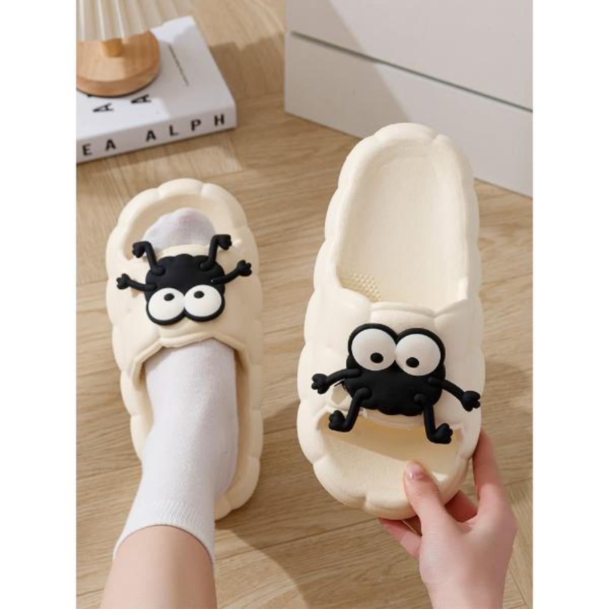 Cute Little Briquette Couple Slippers Women's Summer Outdoor Wear Shit Feeling Men's Home Indoor Non-Slip Silent High-Grade Feeling