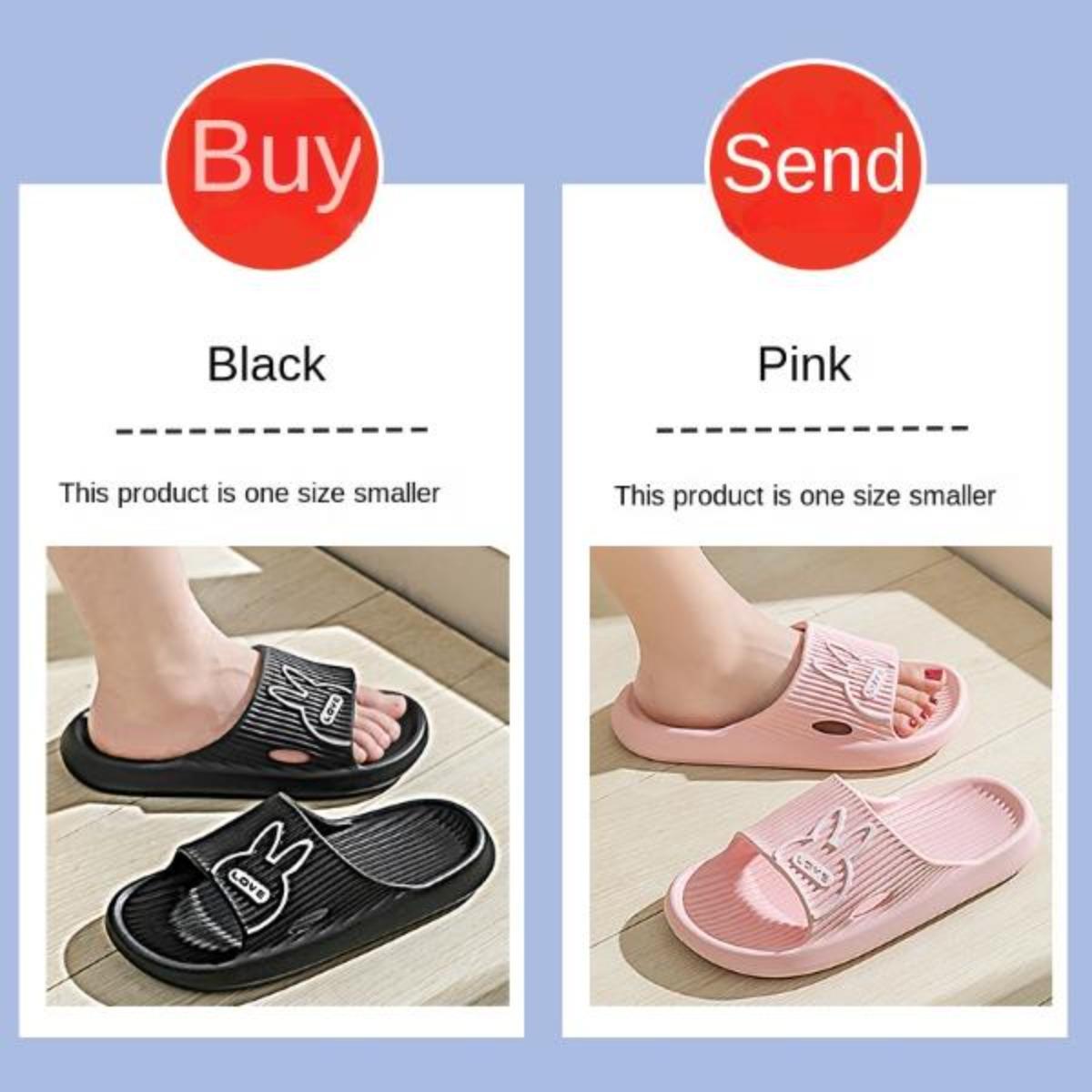 Buy One Get One Free Outdoor Slippers for Women Summer Indoor Household Bathroom Non-Slip Platform Eva Couple Slippers for Men