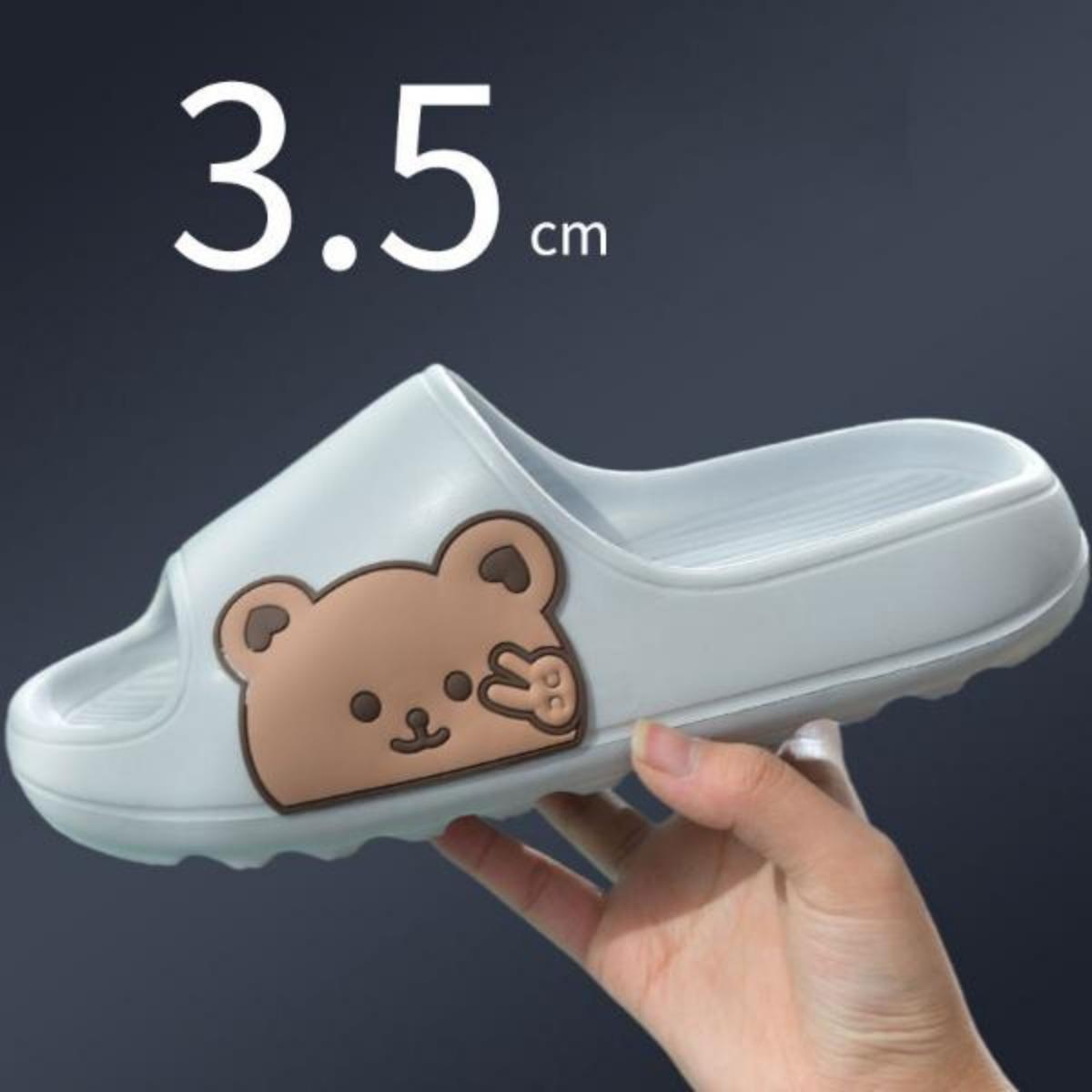 Women's Summer Bath Cute Thick-Soled Home Couple Home Indoor Non-Slip Slip Slip-on Slippers Men's Outdoor Wear Slippers