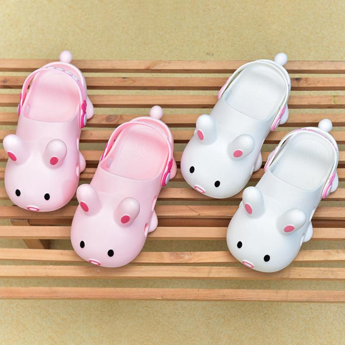 Summer Children's Slippers Boys and Girls Children's Non-Slip Cartoon Anti-Collision Cute Rabbit Hole Shoes Sandals