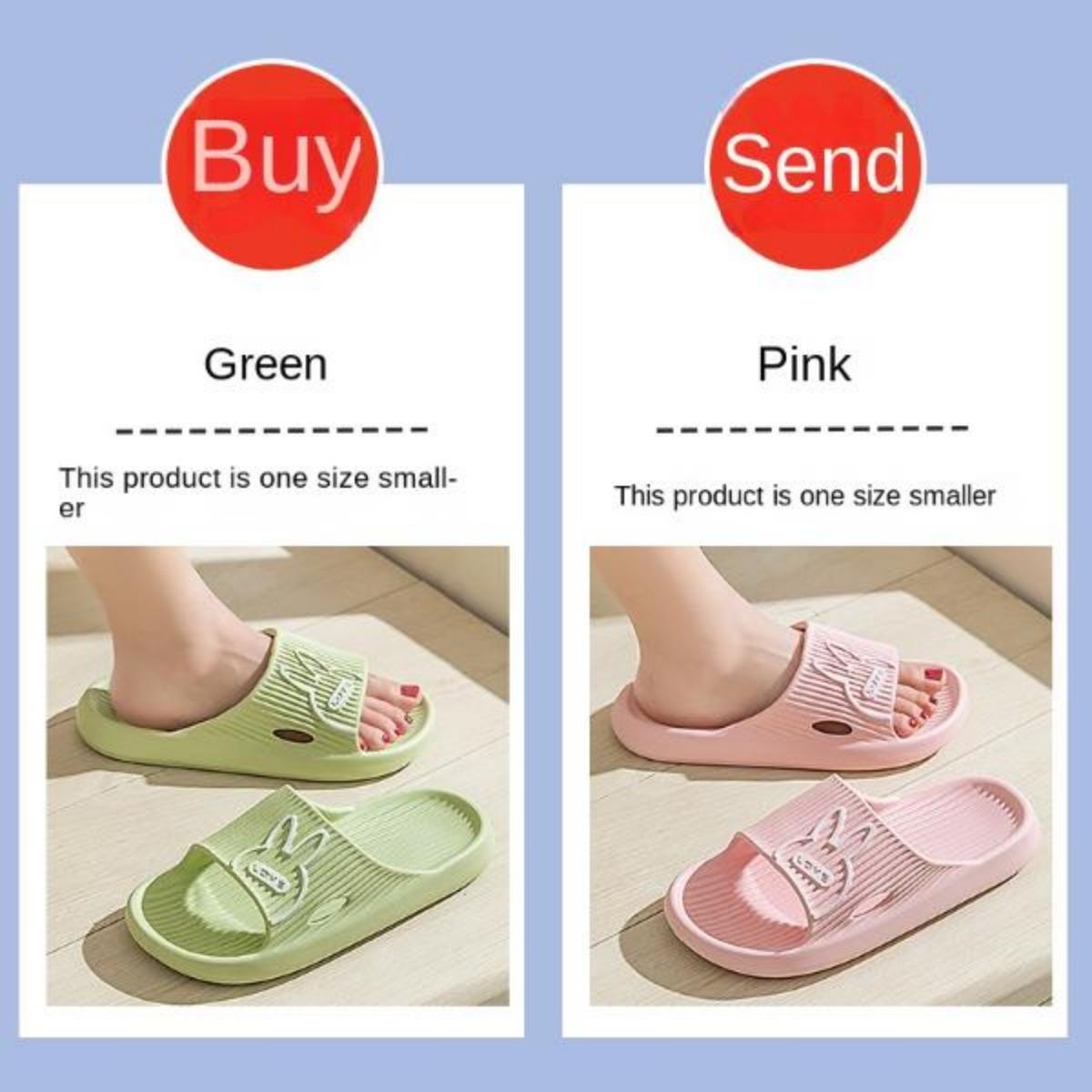 Buy One Get One Free Outdoor Slippers for Women Summer Indoor Household Bathroom Non-Slip Platform Eva Couple Slippers for Men