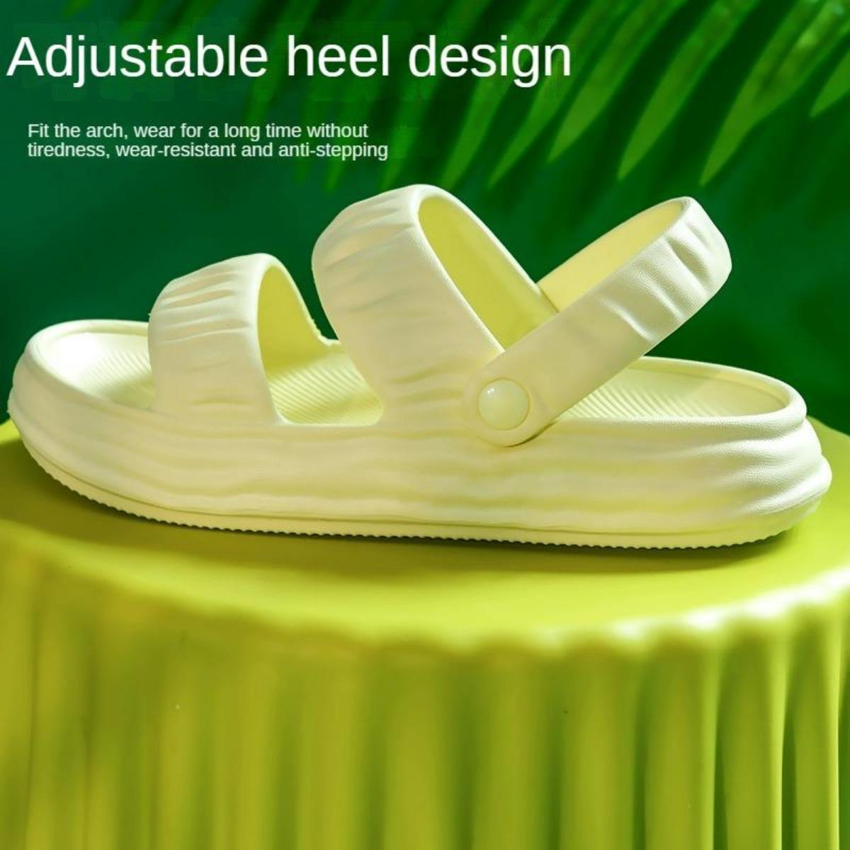 Two-Way Soft Bottom Slippers Women's Outdoor Summer Thick Bottom Indoor Home Non-Slip Student Dormitory Slippers Women's Summer