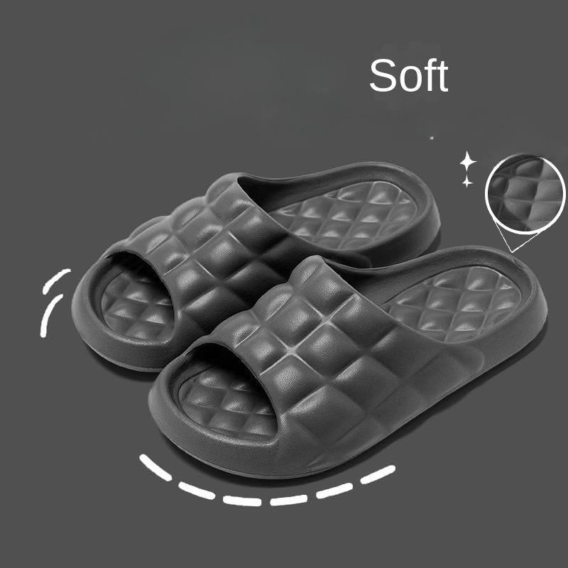 Bathroom Slippers for Women Summer Home Bath Leaking Quick-Drying Hollow Non-Slip Couple Indoor Home Slippers for Men