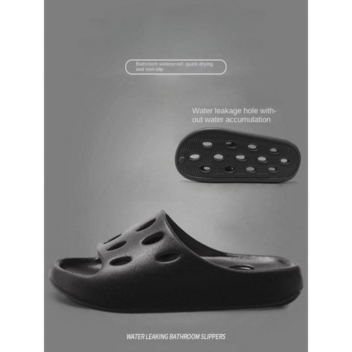 Bathroom Slippers Non-Slip Men's Summer Home Indoor Mute Hollow Shower Leaking Toilet Bathroom Slippers Ladies